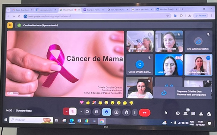 Outubro Rosa: Palestra destaca importância da prevenção do câncer de mama